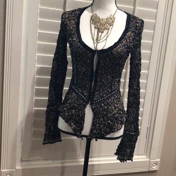Ann Ferriday Tops - Ann Feniday sexy lace shirt